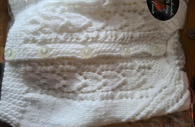 knitted baby cardigan